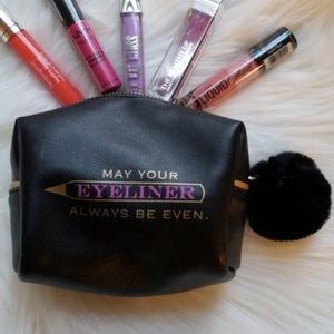CCO! NIB Lipstick & Gloss Set with Makeup Bag